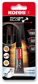 Kores Power Glue 3 g Sekundenkleber – extra starkes universelles Sekundenkleber